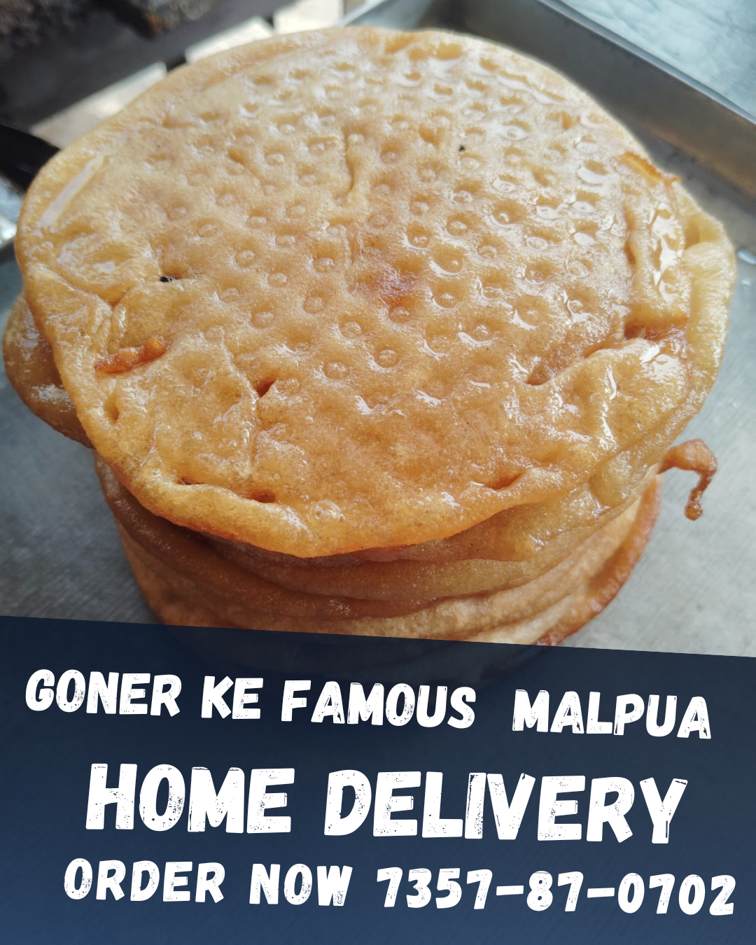 गोनेर का प्रसिद्ध शुद्ध देसी घी मालपुआ - Bagda Malpua Bhandar Goner Jaipur